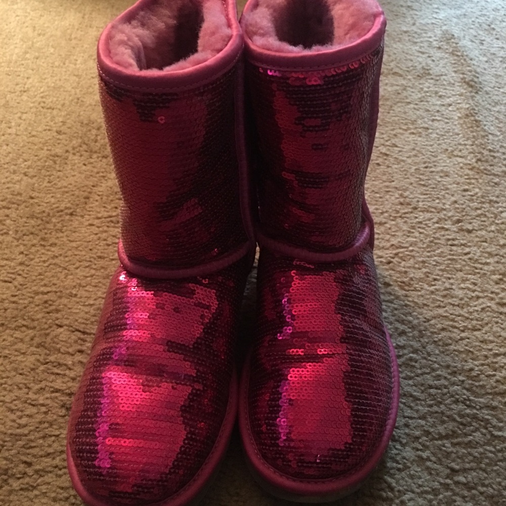 Pink sequin UGG Boots